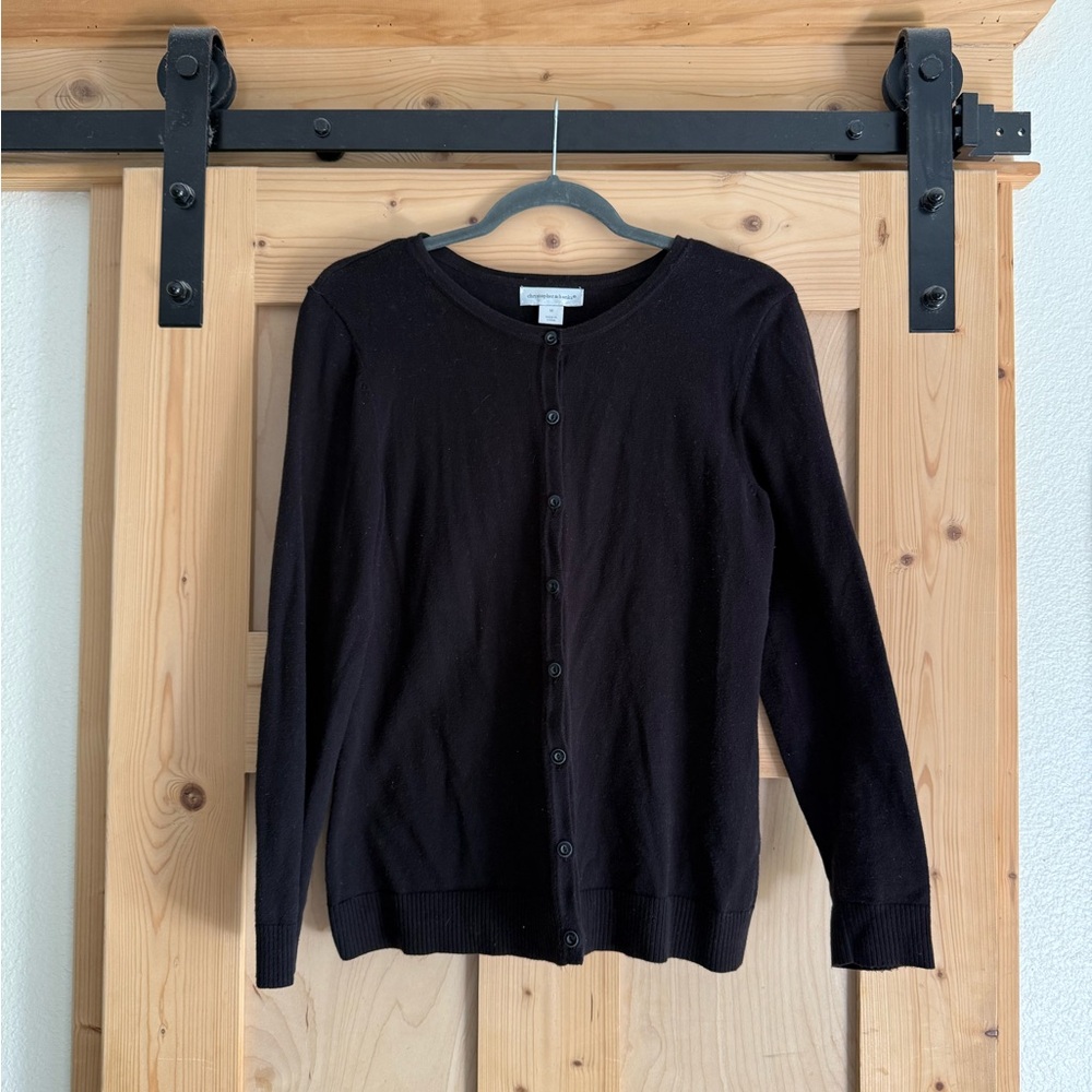 Black Button-Up Cardigan